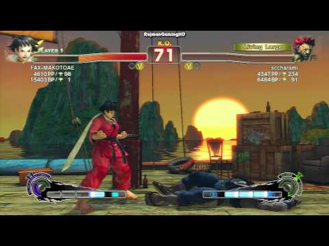 SSFIV AE: FAXgimoto (Makoto) vs sccharami (Akuma) TRUE-HD QUALITY