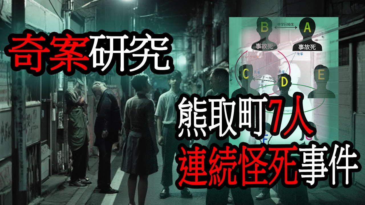 奇案研究-熊取町7人連続怪死事件｜懸案｜睡前故事｜謎題｜怪談
