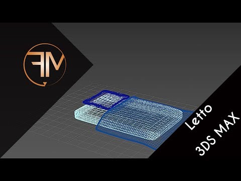 Tutorial [4K] 3DS MAX #1 Creazione letto | Bed creation [Modificatori - Modifiers]