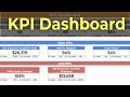 How To Create A KPI Dashboard In 10 Minutes