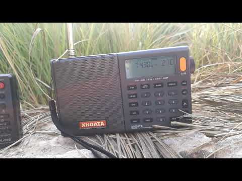 7430khz AIR Bhopal India 50kw Hindi XHDATA D-808 Vs Tecsun PL-380 Vs Tecsun PL-365