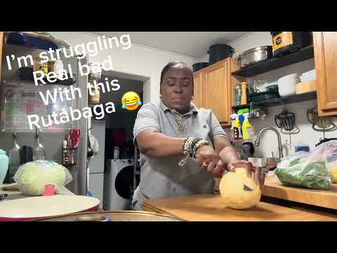 Let’s cook Spaghetti, mixed vegetables (Rutabaga, cabbage, squash, Collards and carrots)