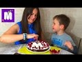 Делаем торт со сгущенкой дома с тетей Людой Make hand made cake 