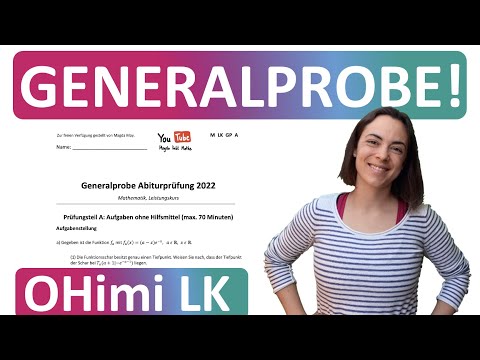 🚀🚀🚀 MATHE ABITUR GENERALPROBE | LÖSUNGEN OHimi Leistungskurs LK | Magda liebt Mathe | Abi 2022