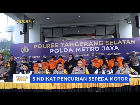 POLRES TANGSEL UNGKAP KASUS PENCURIAN DAN PENADAHAN RANMOR