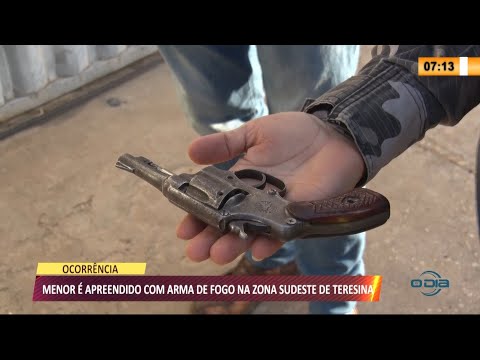 Menor é apreendido com arma de fogo em Teresina 29 07 2021