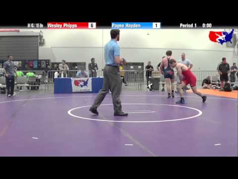 Wesley Phipps vs. Payne Hayden at 2013 Junior Nationals - FILA - FS