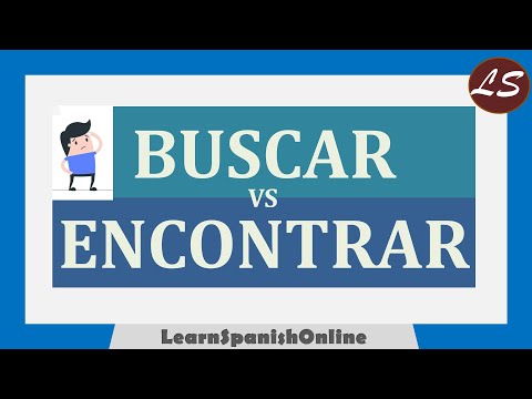 BUSCAR vs ENCONTRAR - Aprender Español con Ejemplos