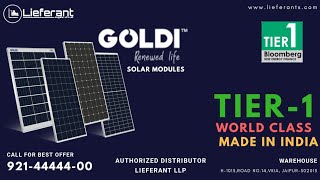 #lieferant, #goldisolar, #pvmodules WORLD CLASS TIER-1 SOLAR MODULE