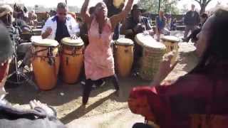 preview picture of video '1/4 Sunday, 5 April 2015 Malcolm X. Park Drum & Dance Circle / Washington DC'