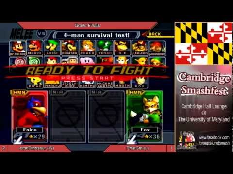 UMD Smashfest 1/31/14 - emoDinosaur vs Phatcat Grand Finals