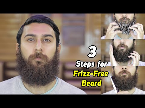 3 Steps for Smooth, Shiny & Frizz Free Beard | Curly to Straight Beard at Home