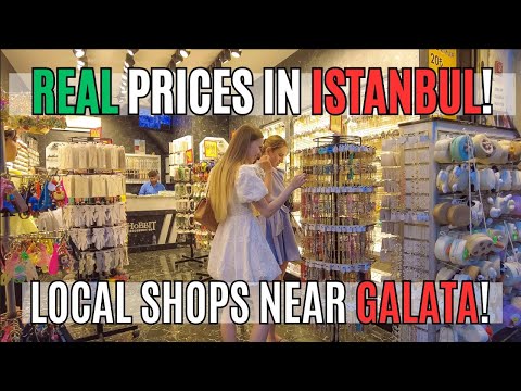 Istanbul Turkey 2025 | Shopping Tour Around Galata Tower: Trendy Shops,Real Prices &Tourist Hotspots