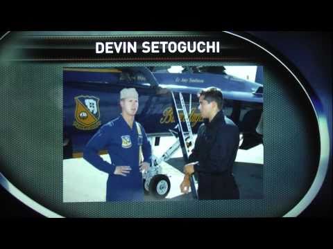 Gene Principe Devin Setoguchi flying - Oilers at Sharks 12-21-2010