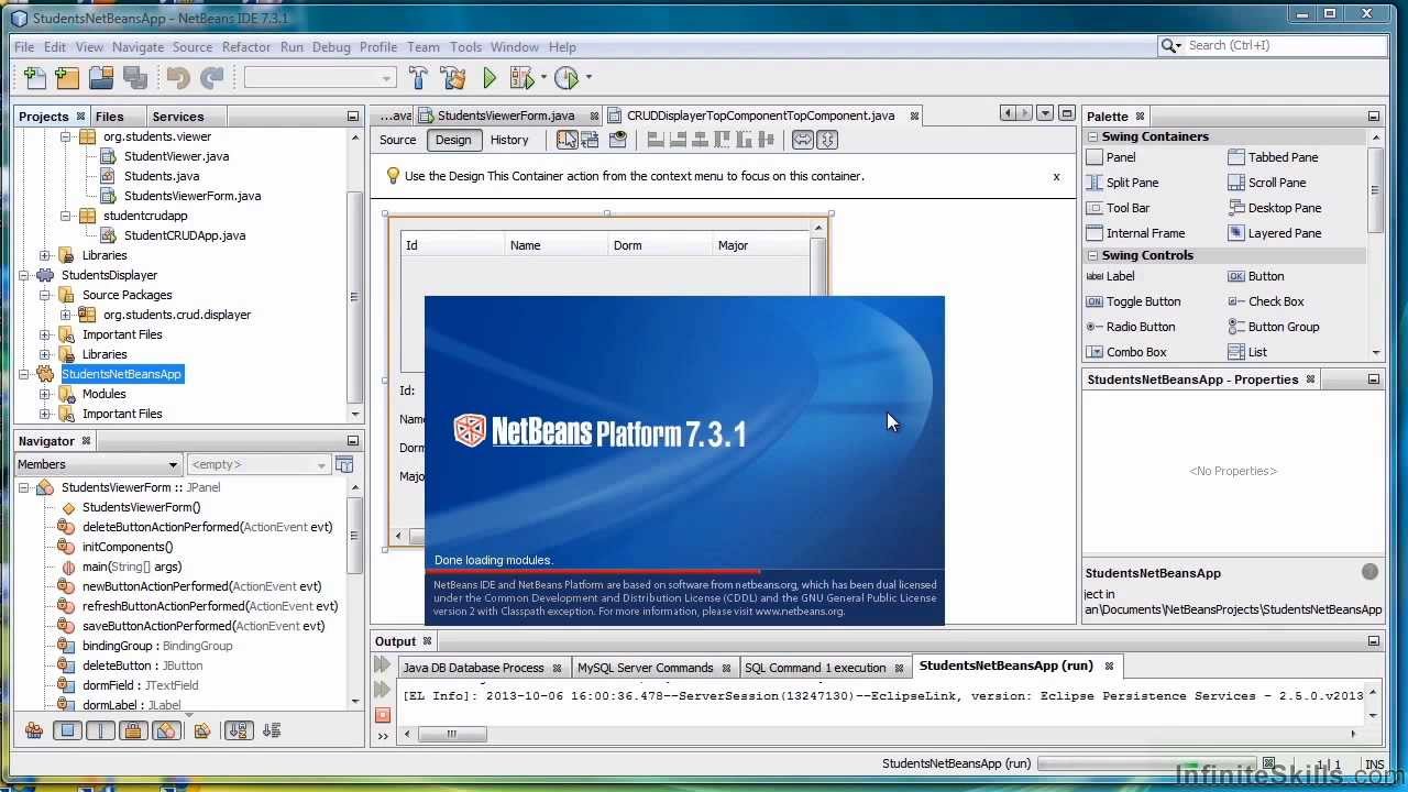 Java Database Programming Tutorial | Creating A NetBeans Platform App