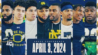 Backs and Receivers | Spring Practice Press Conference (4.3.24) | Notre Dame Football