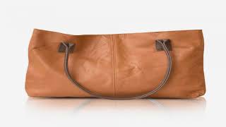 Handmade durable Italian leather handbag shoulder bag casual everyday tote bag for women