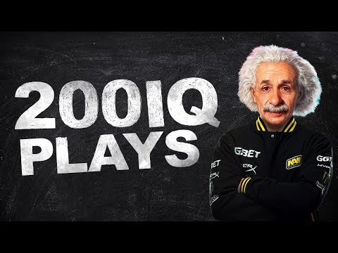 CS:GO - WHEN PROS MAKE GENIUS PLAYS! (200 IQ PLAYS)