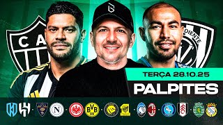 PALPITES DE FUTEBOL PARA 28 10 2025 (TERÇA-FEIRA) | Boleiros Tips