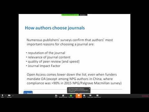 2017 05 25 Panel What Is Predatory Publishing