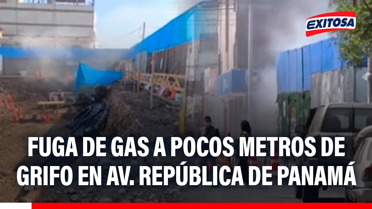 🔴🔵 Se reporta fuga de gas a pocos metros de grifo en Av. República de Panamá