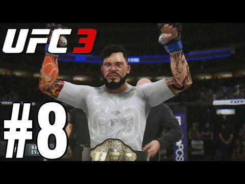 UFC 3 Middleweight Career Mode Walkthrough Part 8 - TITLE FIGHT!