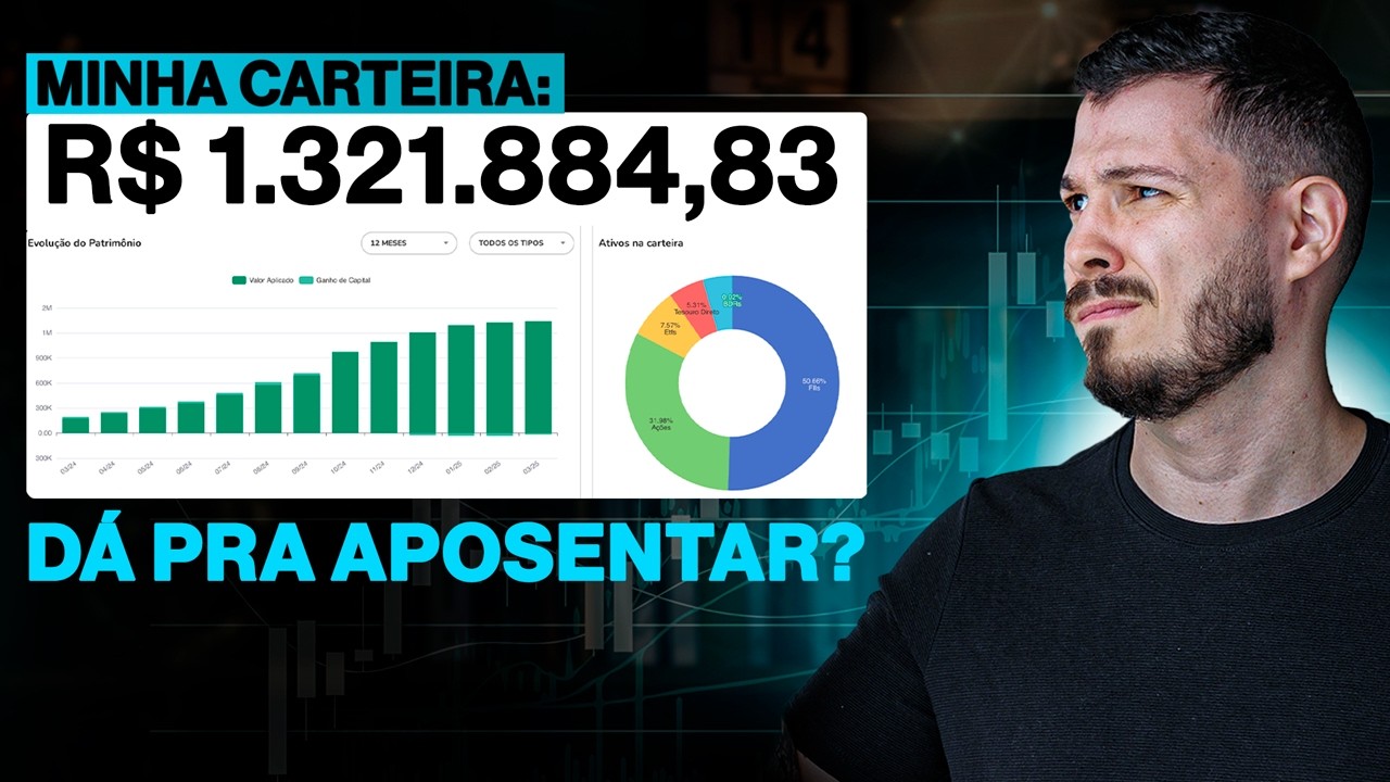 MINHA CARTEIRA DE INVESTIMENTOS: Quanto rende de dividendos por mês? Dá pra aposentar?