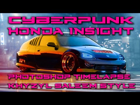 Khyzyl Saleem Style Honda Insight Timelapse in Photoshop