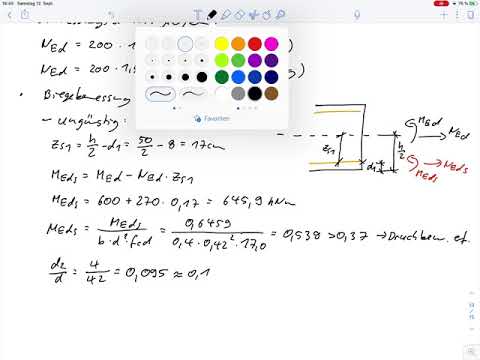 Exercise 13 – Bending design of a rectangular cross-section with compression reinforcement (exam ...