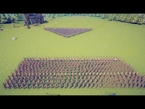 CAN 120x MEDIEVAL ARMY CLEAR VIKING BASE?  - Totally Accurate Battle Simulator TABS