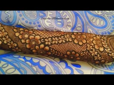 Floral bridal mehndi design || Sajida Mehendiartist ||