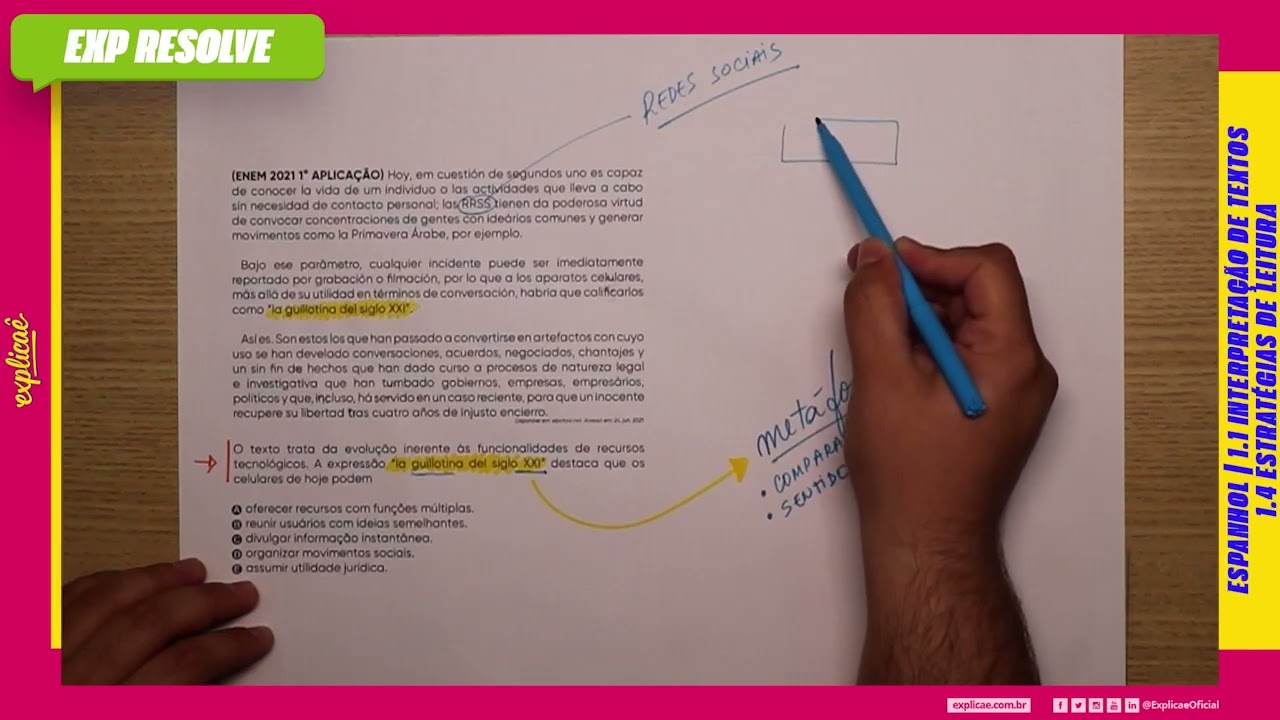 HOY, EN CUESTIÓN DE SEGUNDOS UNO ES CAPAZ DE CONOCER LA VIDA DE UN INDIVIDUO O LAS (...) | ESPANHOL
