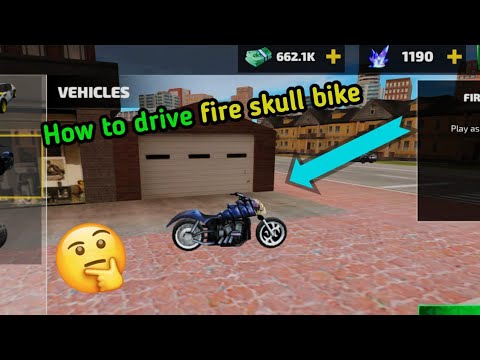 Rope hero drive fire skull bike (secret trick) in vice town/rope hero@DynamoSpider