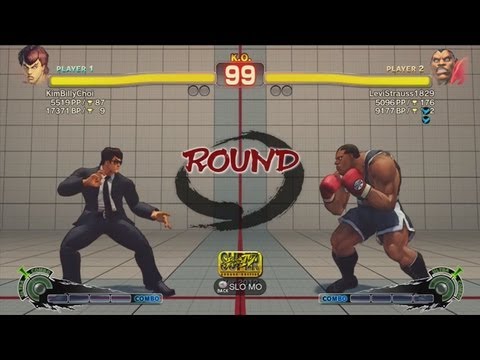 KimBillyChoi (Fei Long) vs. LeviStrauss1829 (Boxer) - SSFIV AE 2012 Match