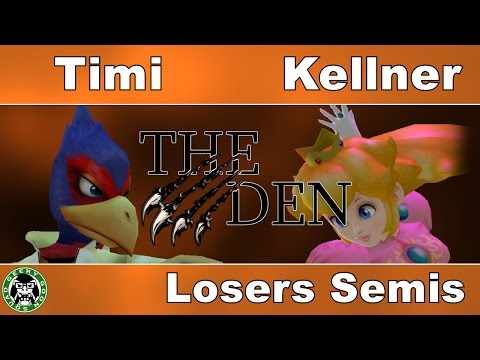 The Den #1 - Timi (Falco) Vs. Kellner (Peach) - Losers Semis - Super Smash Bros. Melee