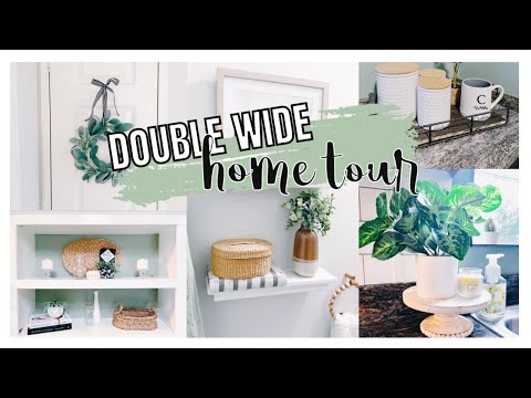 REALISTIC Small & Cozy House Tour | DOUBLE WIDE MOBILE HOME TOUR | Family of 5 in 1400 Sq Ft