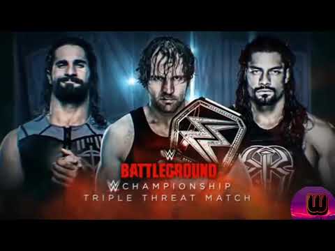 Dean Ambrose vs Seth Rollins vs Roman Reigns Battleground 2016 Highlights