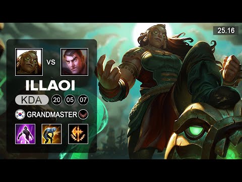 Illaoi vs Jayce Top - KR Grandmaster - Patch 25.16 Season 15
