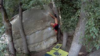 Video thumbnail of Enemic Públic, 6b+. Savassona