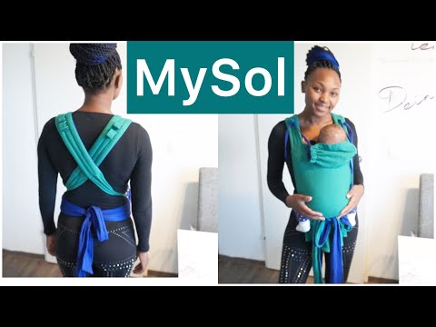 TIPS AND TRICKS ON HOW TO CARRY A NEWBORN ||MySol GIRASOL anleitung #MySol #anleitung #neugeborenes