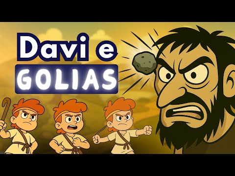 História de DAVI E GOLIAS | Bíblia MUSICADA para crianças | Canção infantil | Turma do Guga