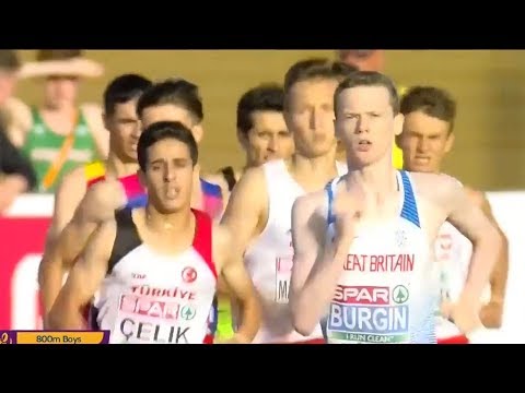 Boys 800m at U18 European Champ - Győr 2018