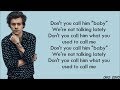 Harry Styles - Cherry (lyrics)