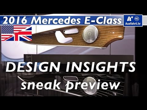 2016 Mercedes-Benz E-Class W213 sneak preview interieur insights (english)