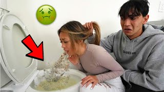 My Girlfriend Can’t Stop THROWING UP She’s Really SICK!