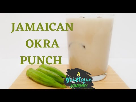How to make Jamaican Okra Punch Recipe | Okra Punch | The Best Strong Back Punch
