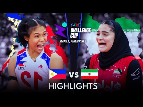 🇵🇭 PHILIPPINIES vs IRAN 🇮🇷 | Highlights | AVC Challenge Cup 2024