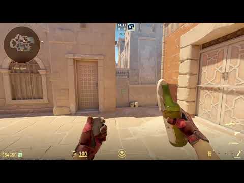 CS2 Anubis mid door molotov from rug