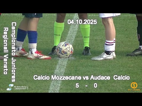 CAMPIONATO REGIONALE JUNIORES U19 VENETO – CALCIO MOZZECANE vs AUDACE CALCIO – 04.10.2025