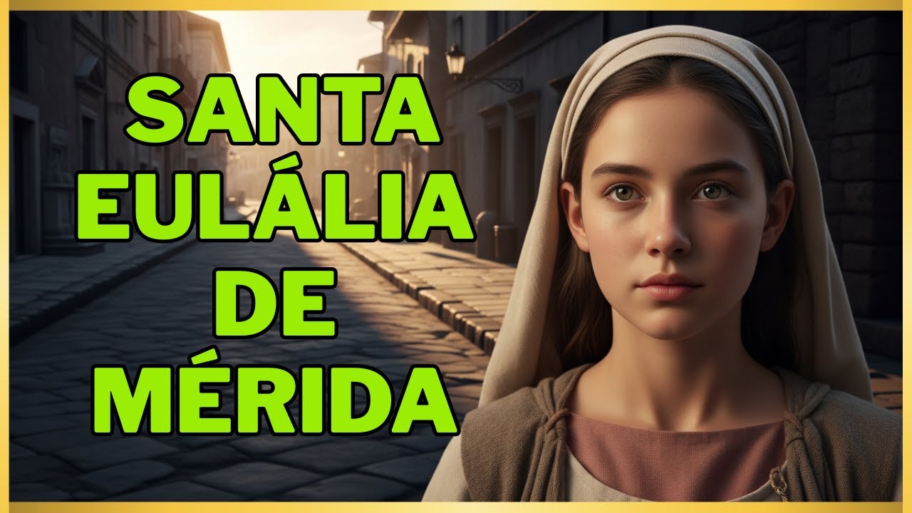 ✝️História de Santa Eulália de Mérida   Mártir de 14 anos despida e açoitada com ganchos de ferro💖